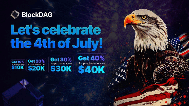 BDAG Offers 40% Fourth of July Bonus; Toncoin Outperforms DOGE, BONK on the Rise